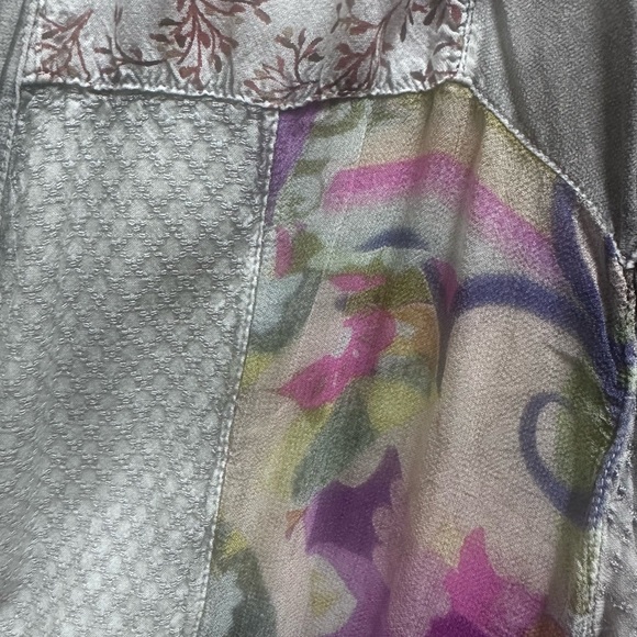 Young Threads Patchwork Boho Kimono Cardigan - Slate Floral & Paisley - Picture 6 of 7